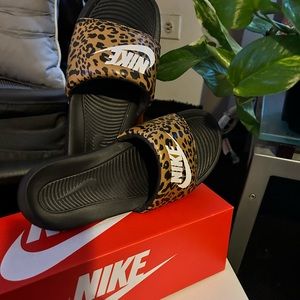 Nike Animal Print Slides